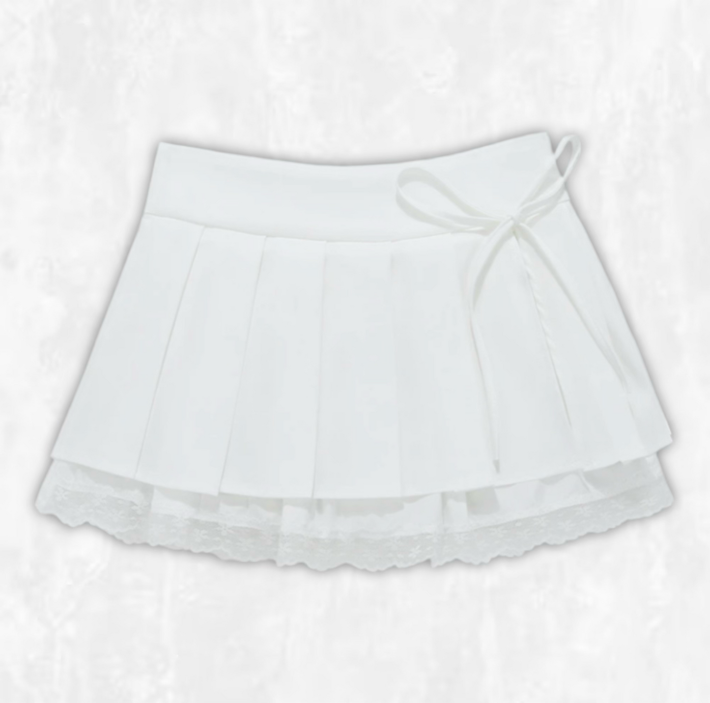 Amélie Lace-Trimmed Miniskirt
