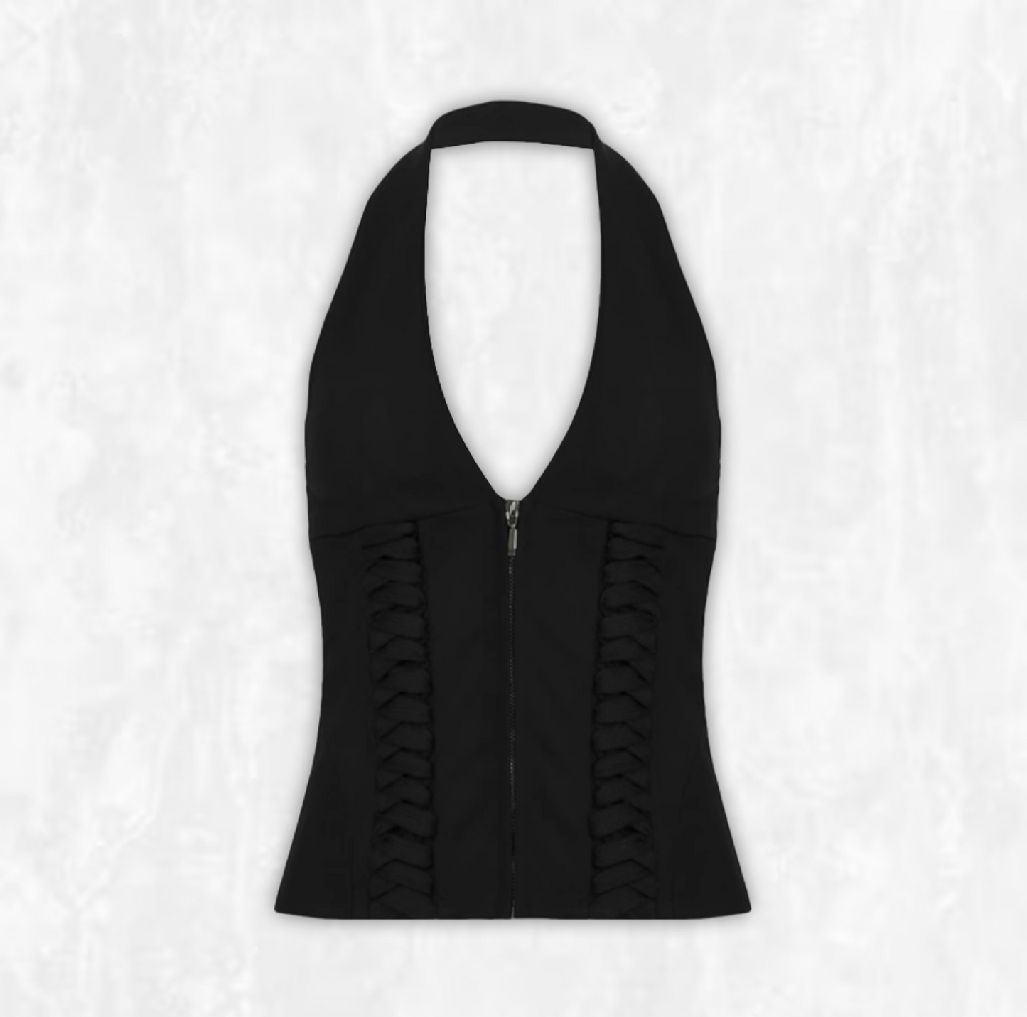Ruby Halterneck Zip-up Vest
