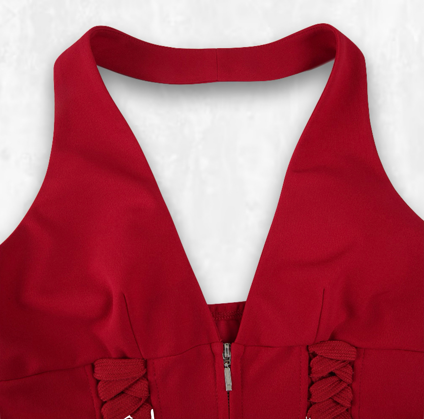 Ruby Halterneck Zip-up Vest