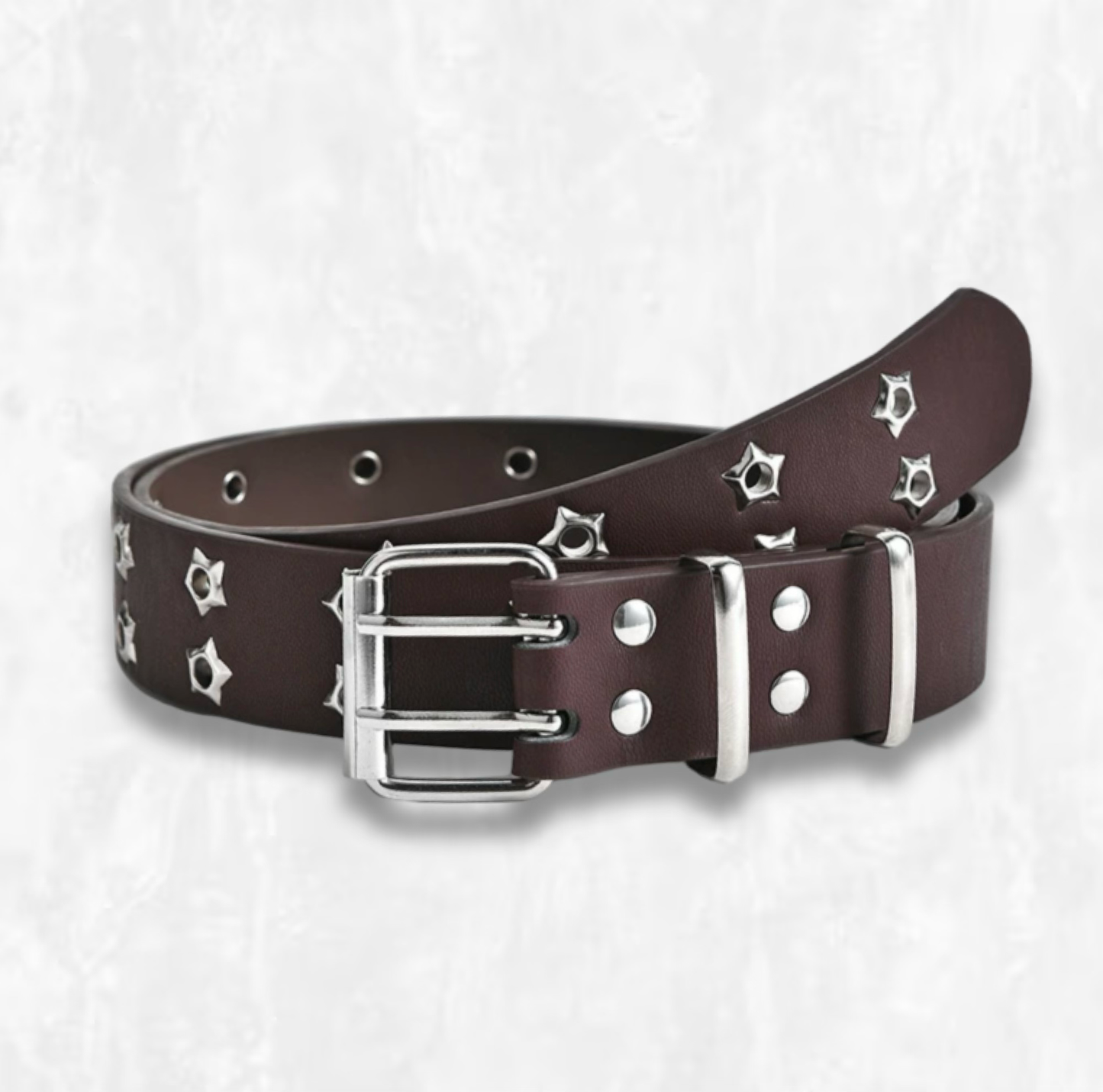 Star Studded Vegan Leather Belt