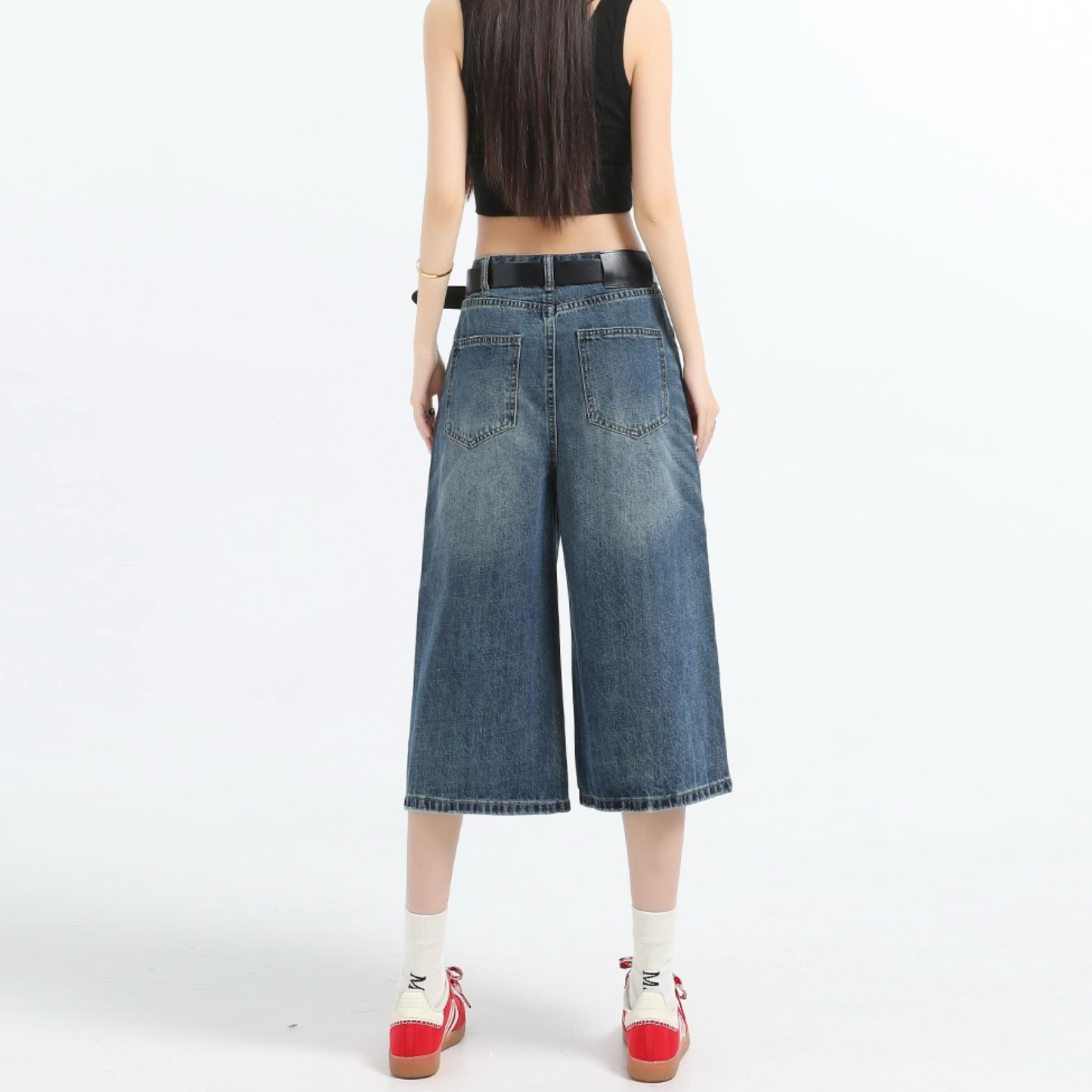 Nicole Washed Baggy Jorts