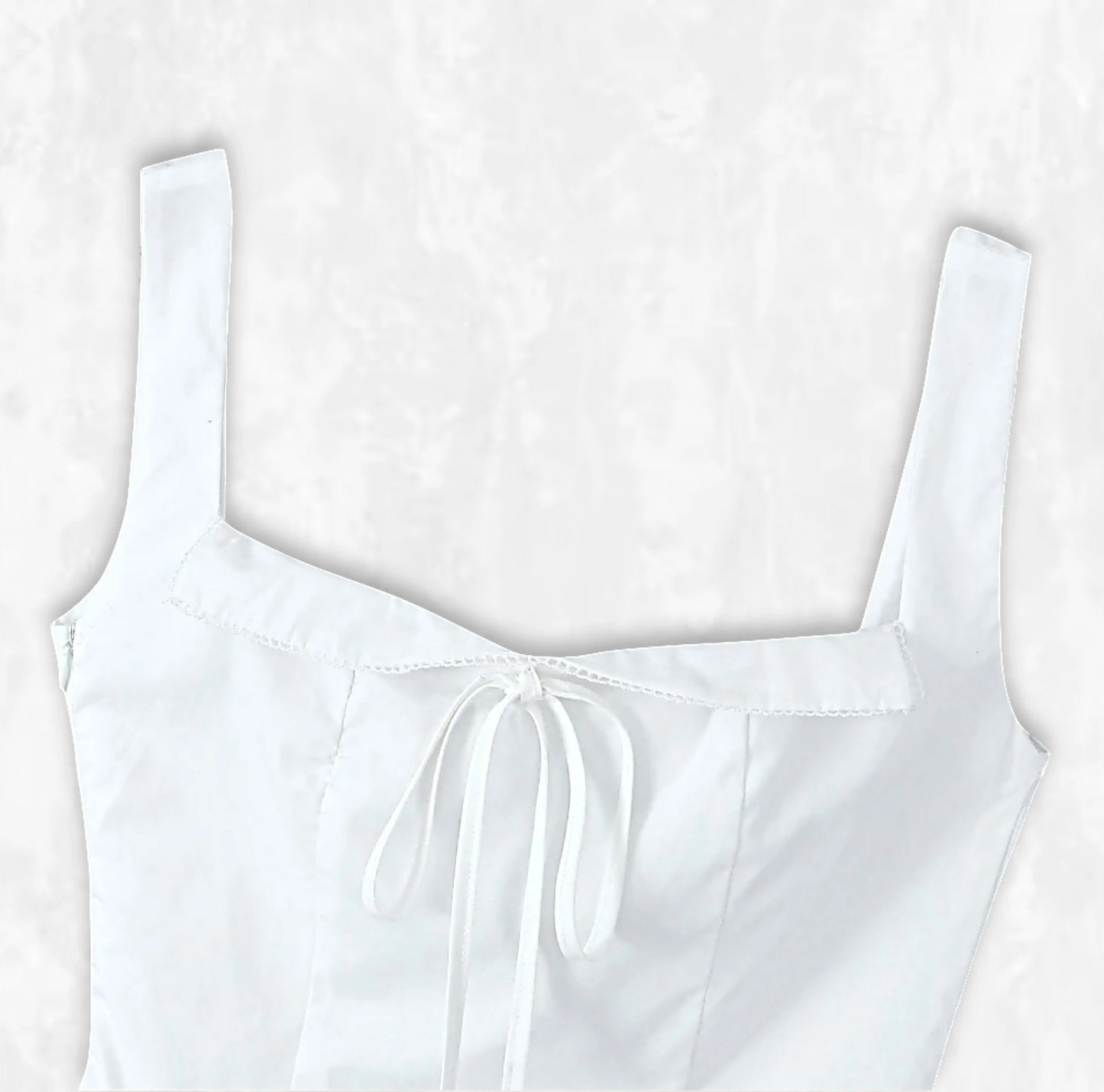White Lace-Trim Fairy Dress