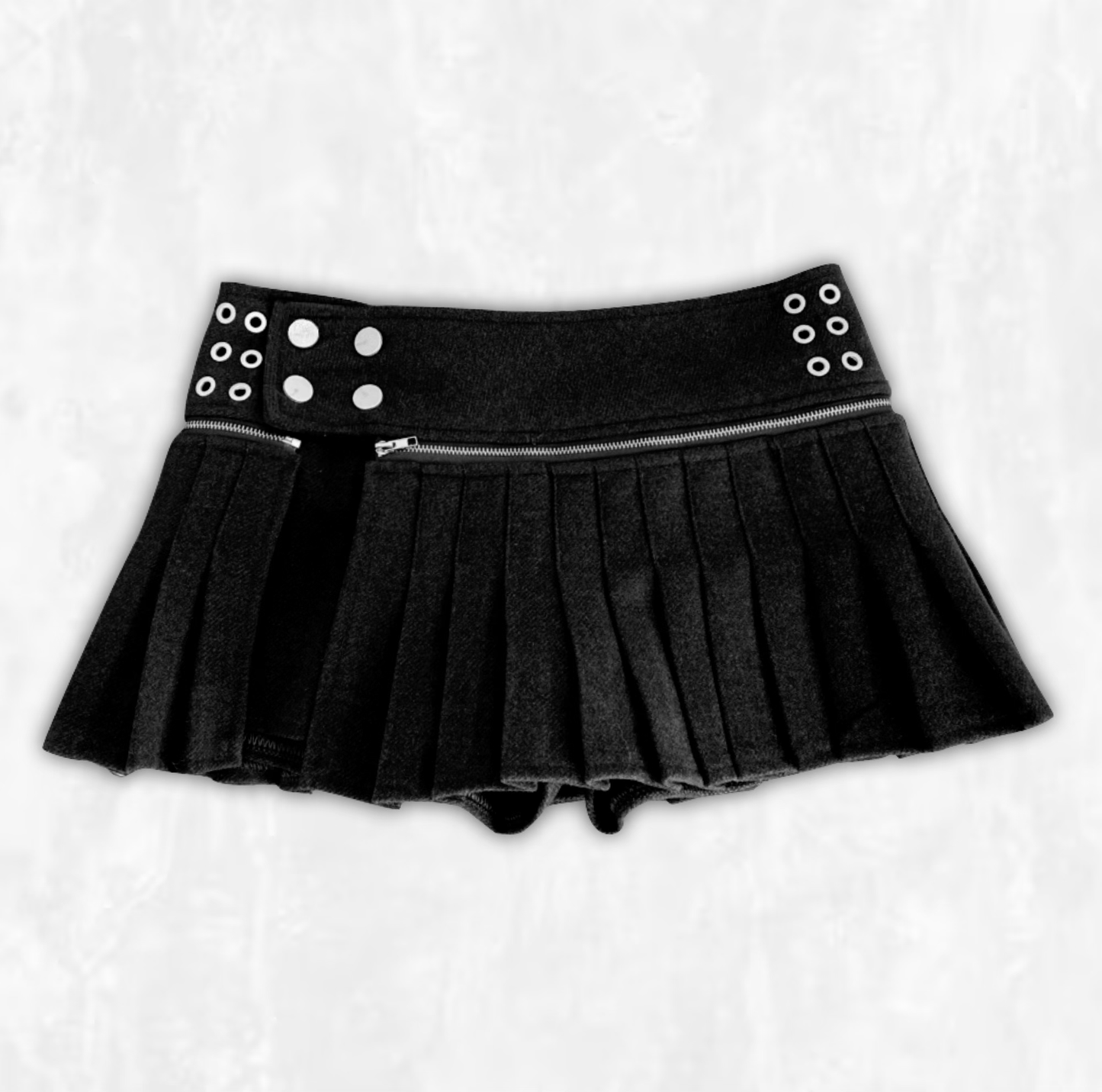 Woolen Terra Pleat Skort