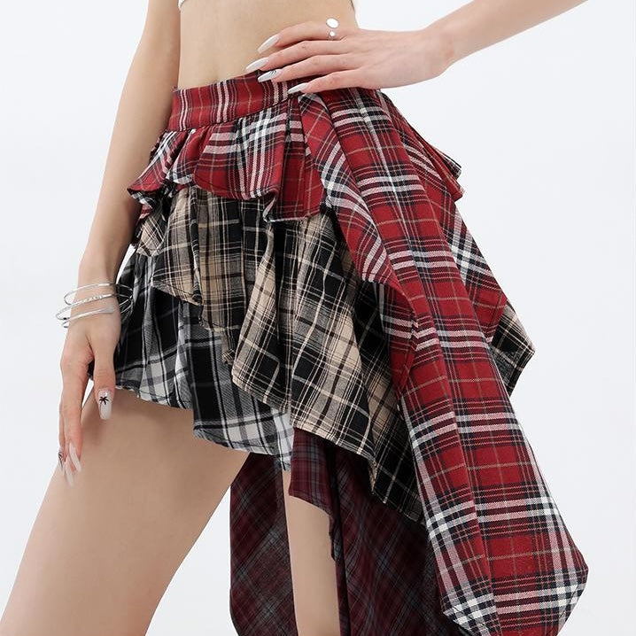 Layered Patchwork Skirt