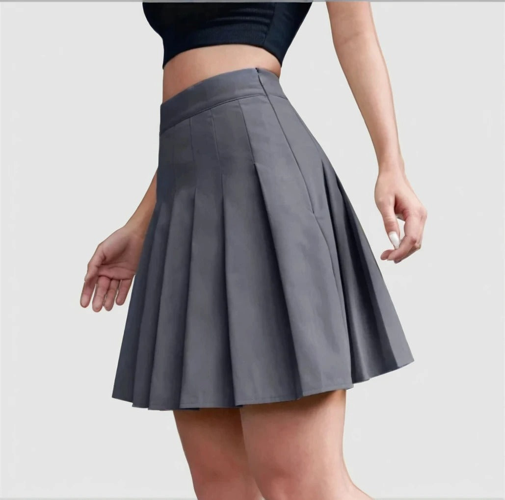 Back To School High Rise Pleated Skirt