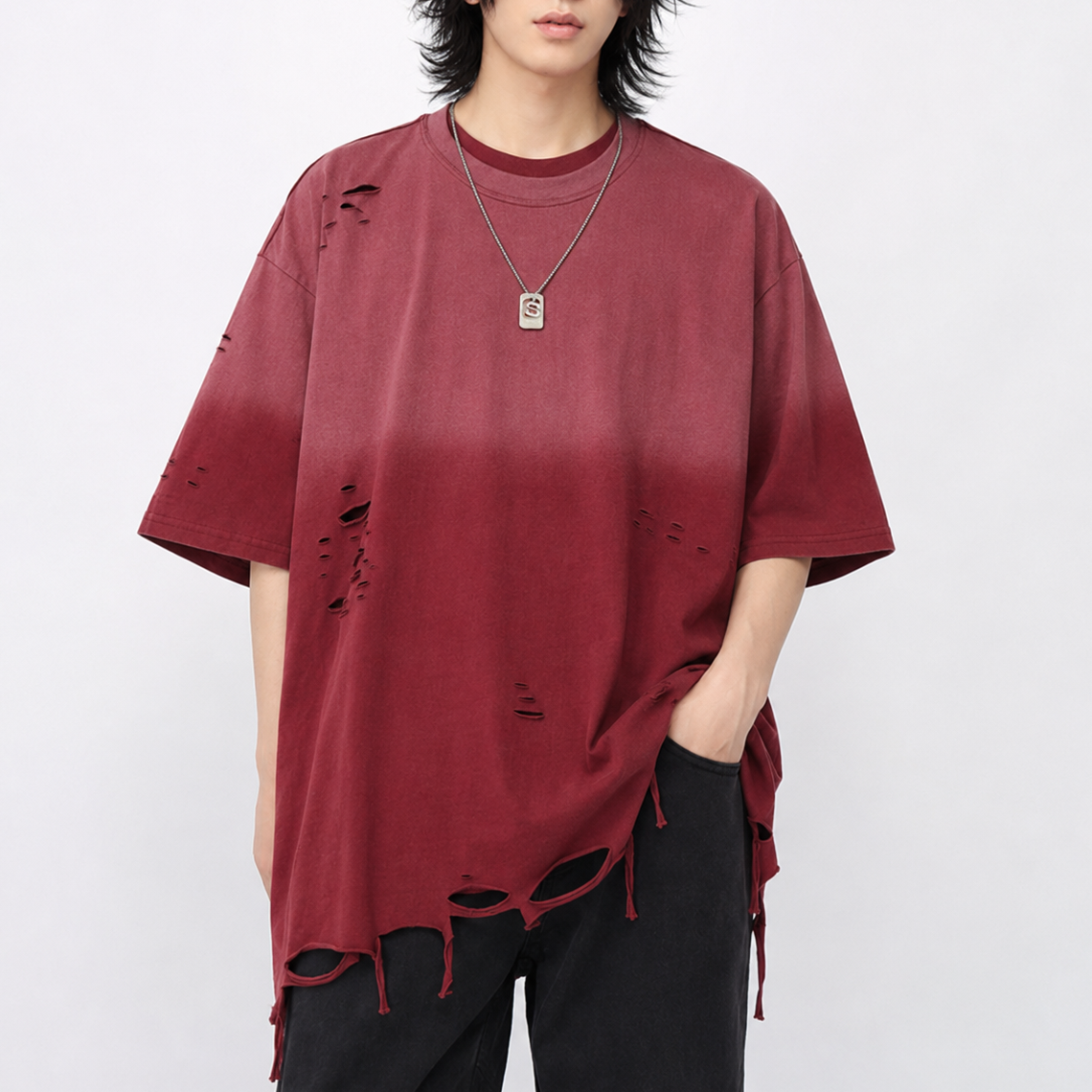 Acid Drip Distressed Tee