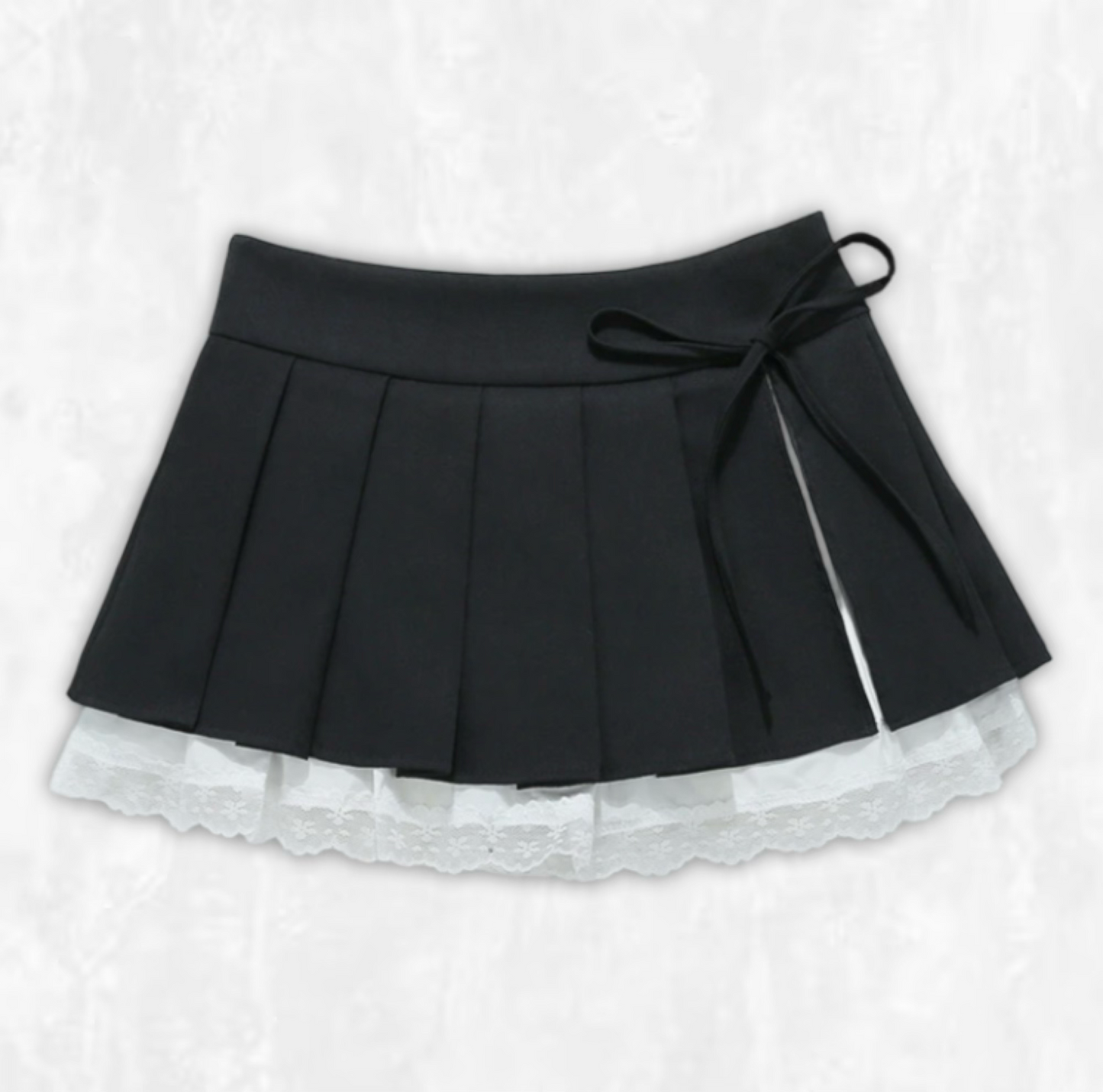 Amélie Lace-Trimmed Miniskirt