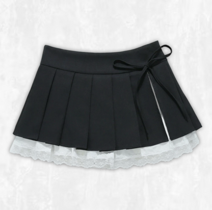 Amélie Lace-Trimmed Miniskirt
