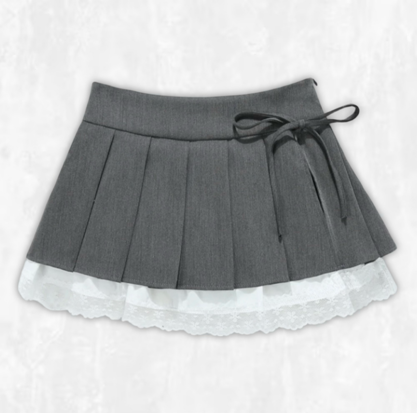Amélie Lace-Trimmed Miniskirt