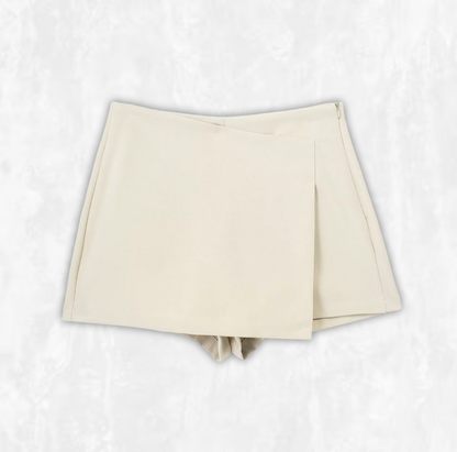 Elara Asymmetric Wrap Skort
