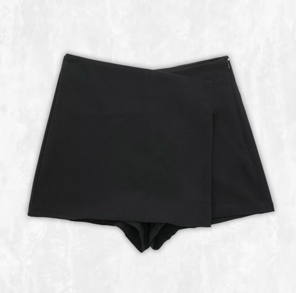 Elara Asymmetric Wrap Skort