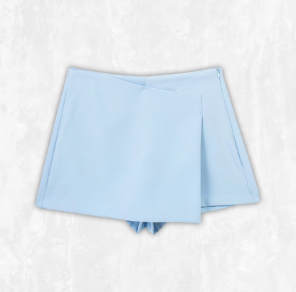 Elara Asymmetric Wrap Skort