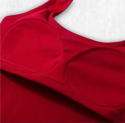 Built-in-bra Halter Tank