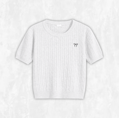 Cable Knit Tee