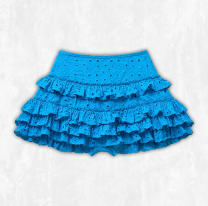 Coral Lagoon Ruffle Skort