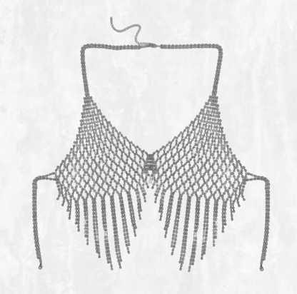 Diamond Drape Rhinestone Halter