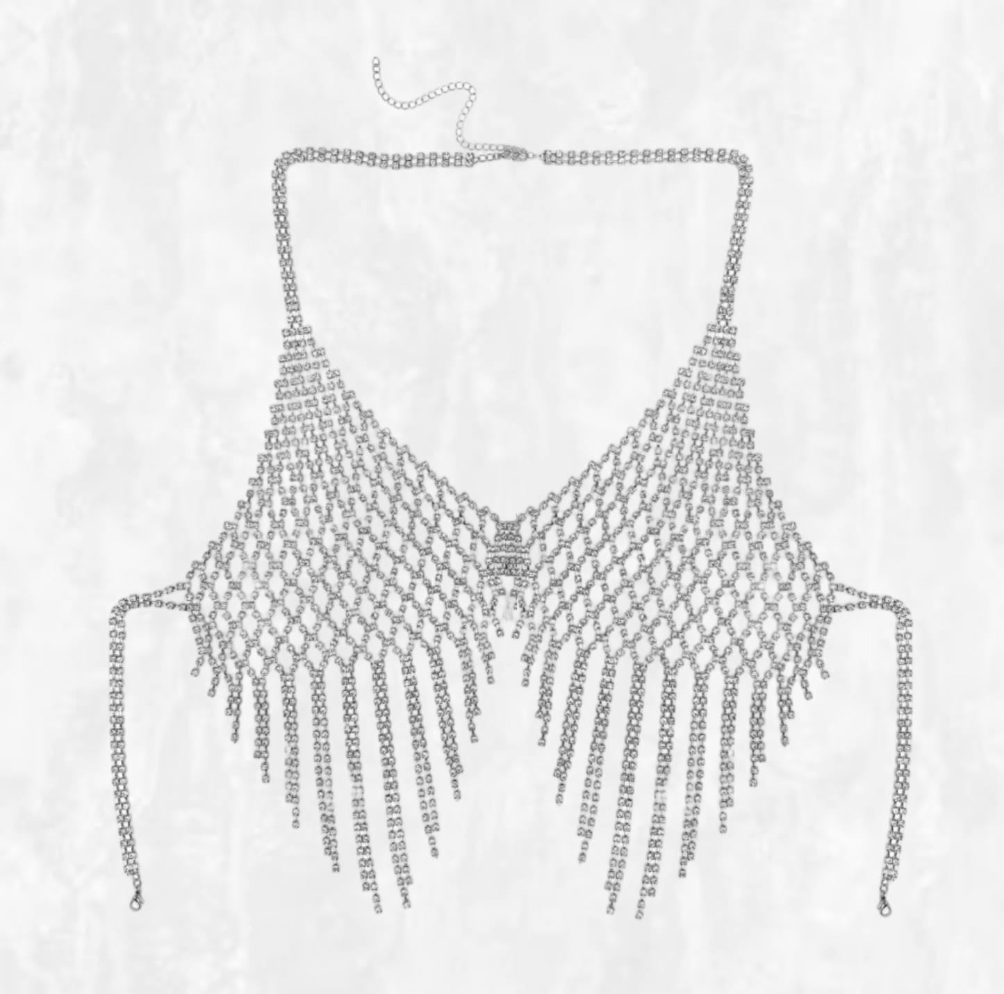 Diamond Drape Rhinestone Halter