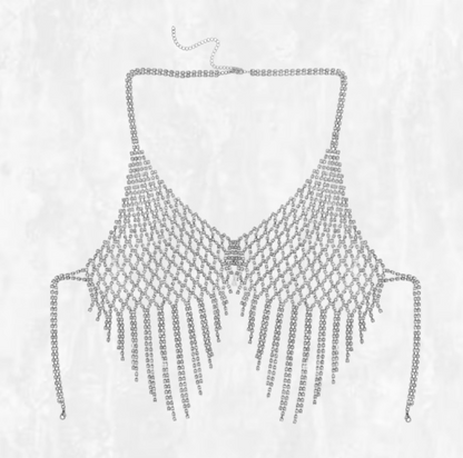 Diamond Drape Rhinestone Halter