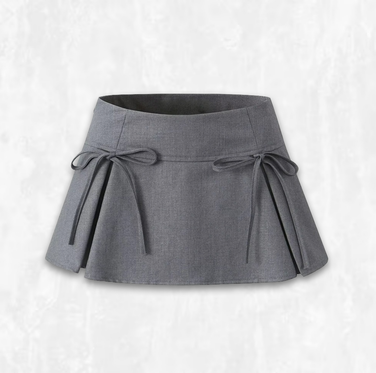 Double Bow Panelled Miniskirt