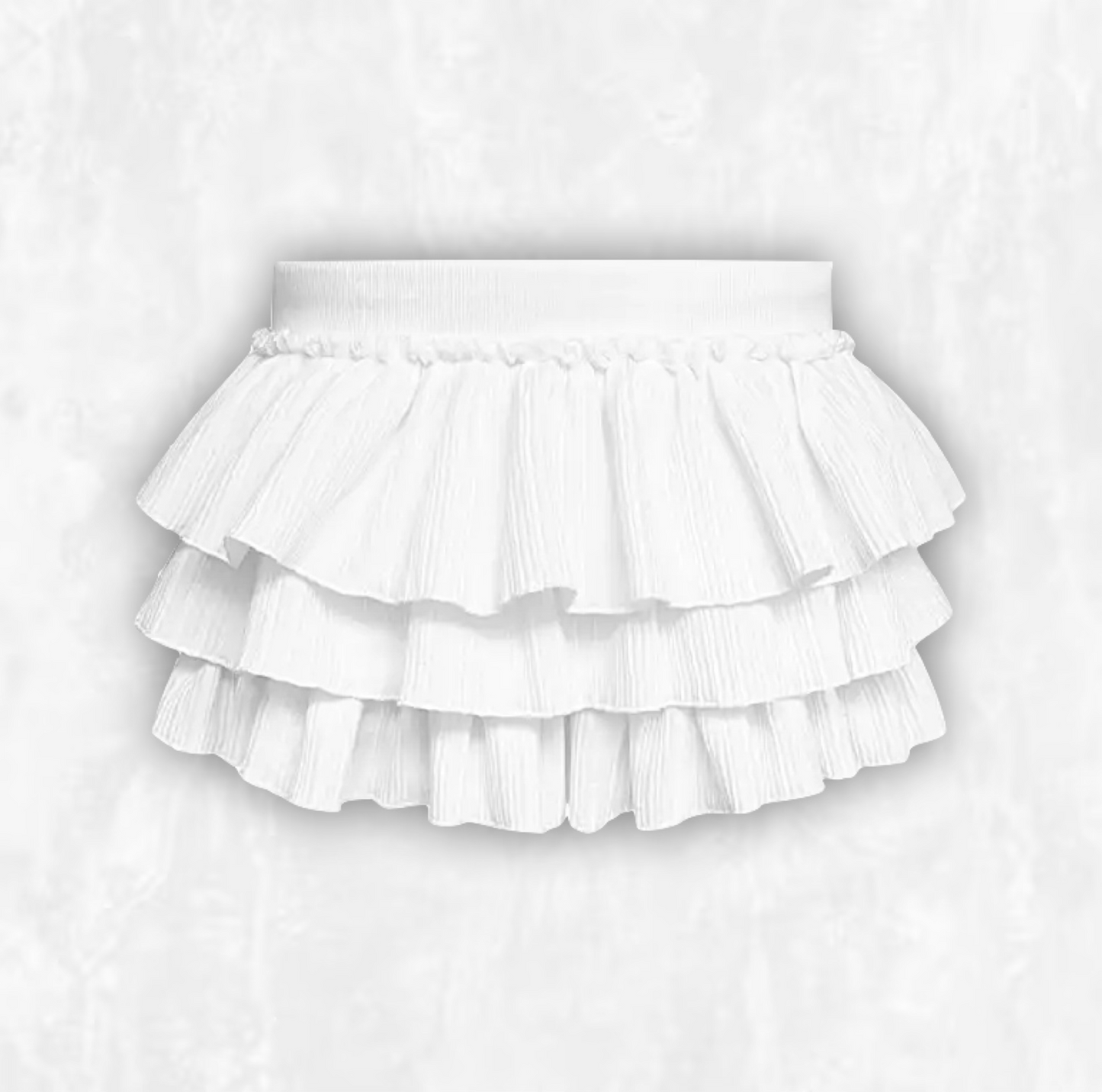 Dreamscape Ruffled Miniskirt