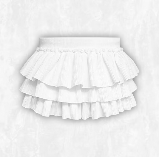 Dreamscape Ruffled Miniskirt