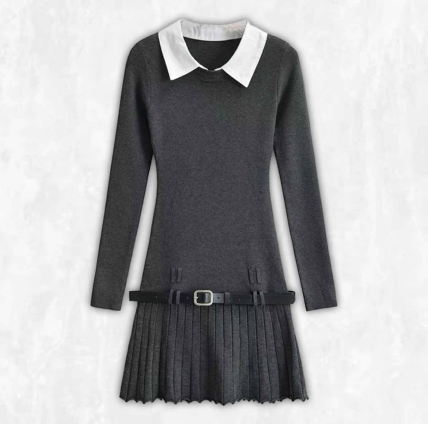 Eleanor Pleated Collar Dress