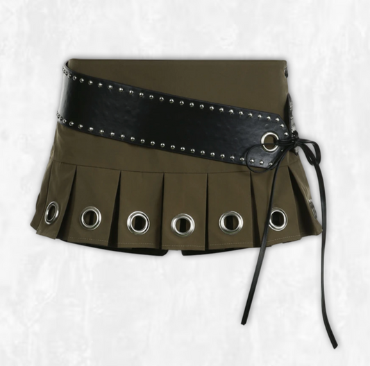 Eyelet Detail Mini Skort