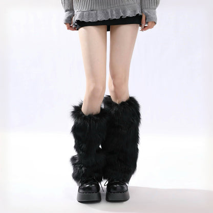 Faux Fur Leg Warmers