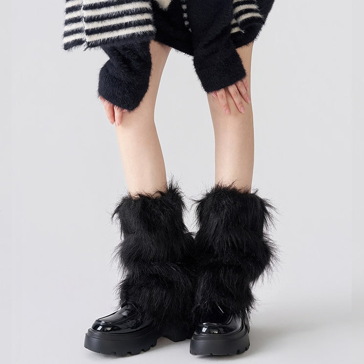 Faux Fur Leg Warmers
