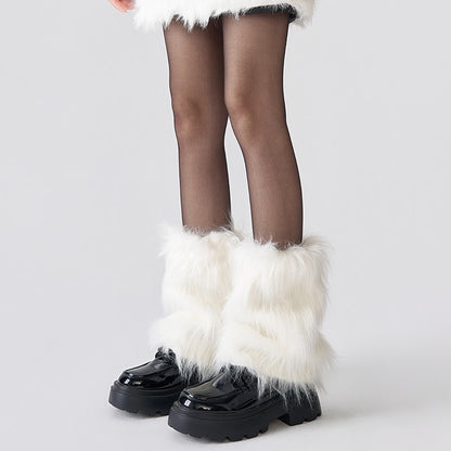 Faux Fur Leg Warmers