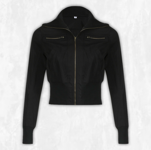 Fitted Turtleneck Jacket