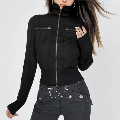 Fitted Turtleneck Jacket