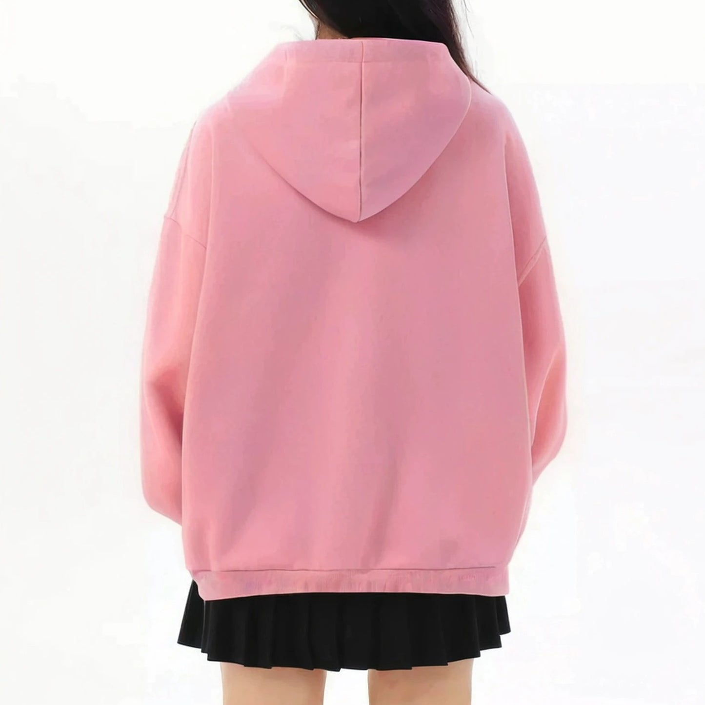 Oversized Fleece Zip-up Hoodie