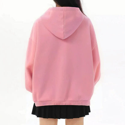Oversized Fleece Zip-up Hoodie
