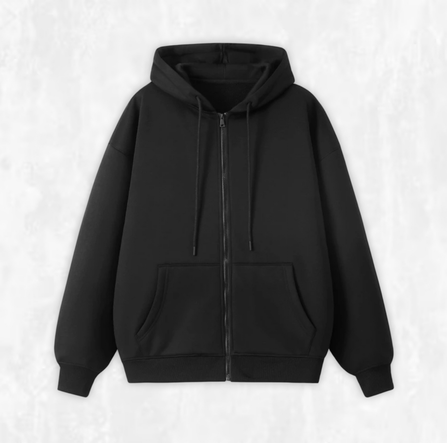 Oversized Fleece Zip-up Hoodie