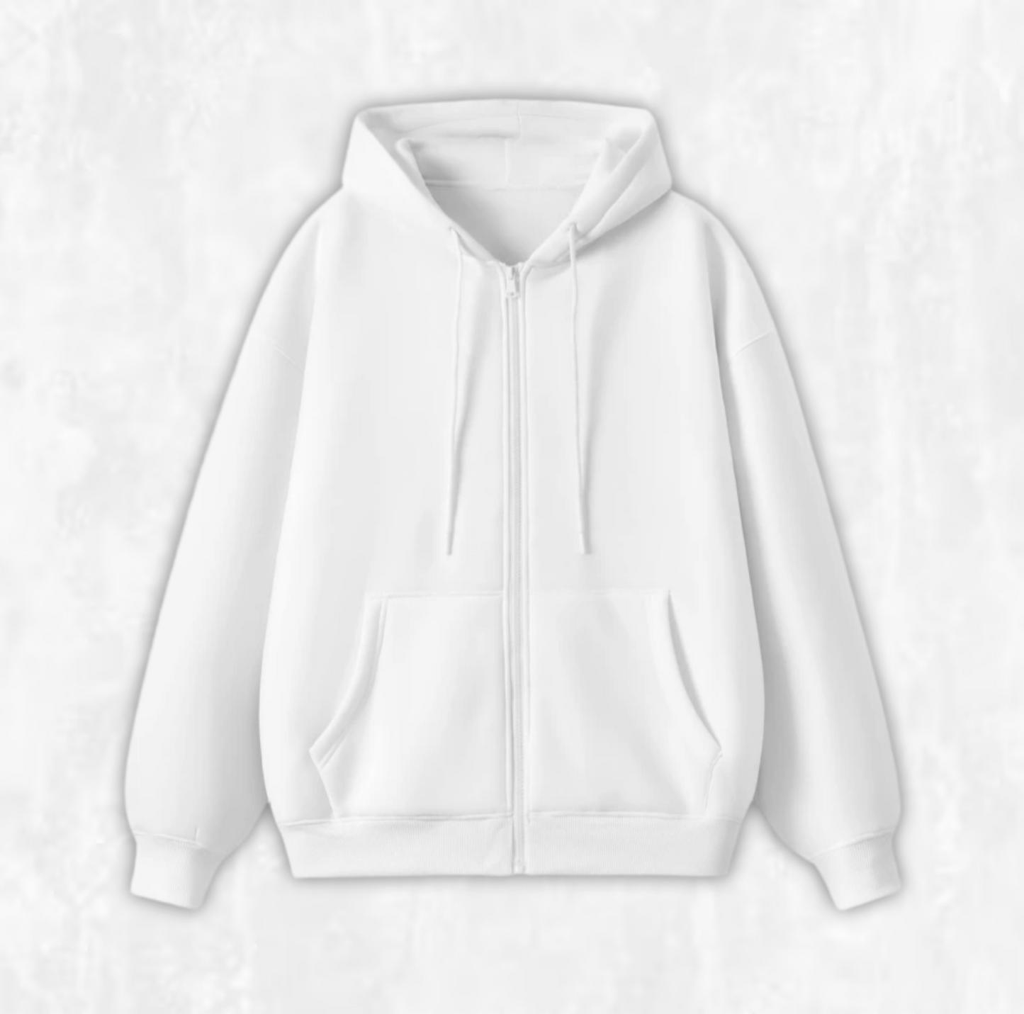 Oversized Fleece Zip-up Hoodie