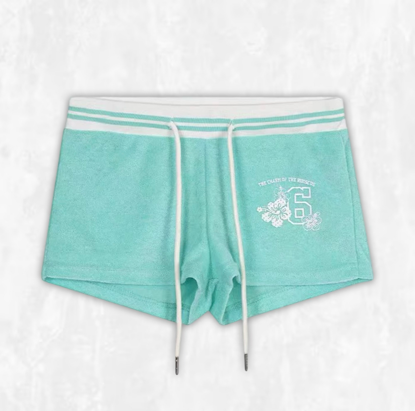 Hibiscus Heat Velour Shorts