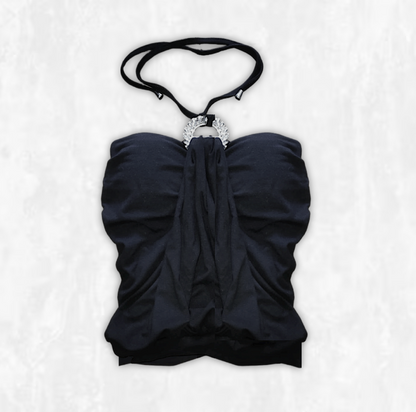 Jewel Ring Halterneck Top
