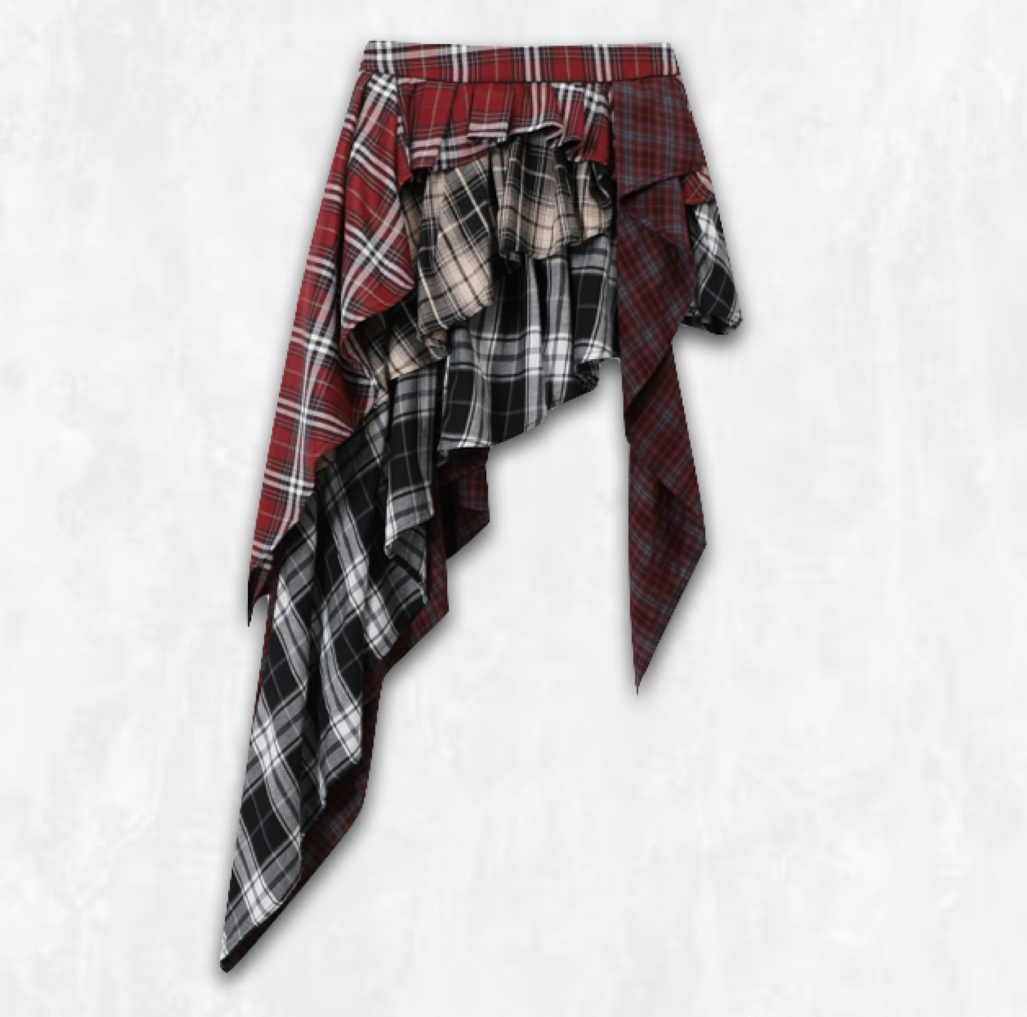 Layered Patchwork Skirt