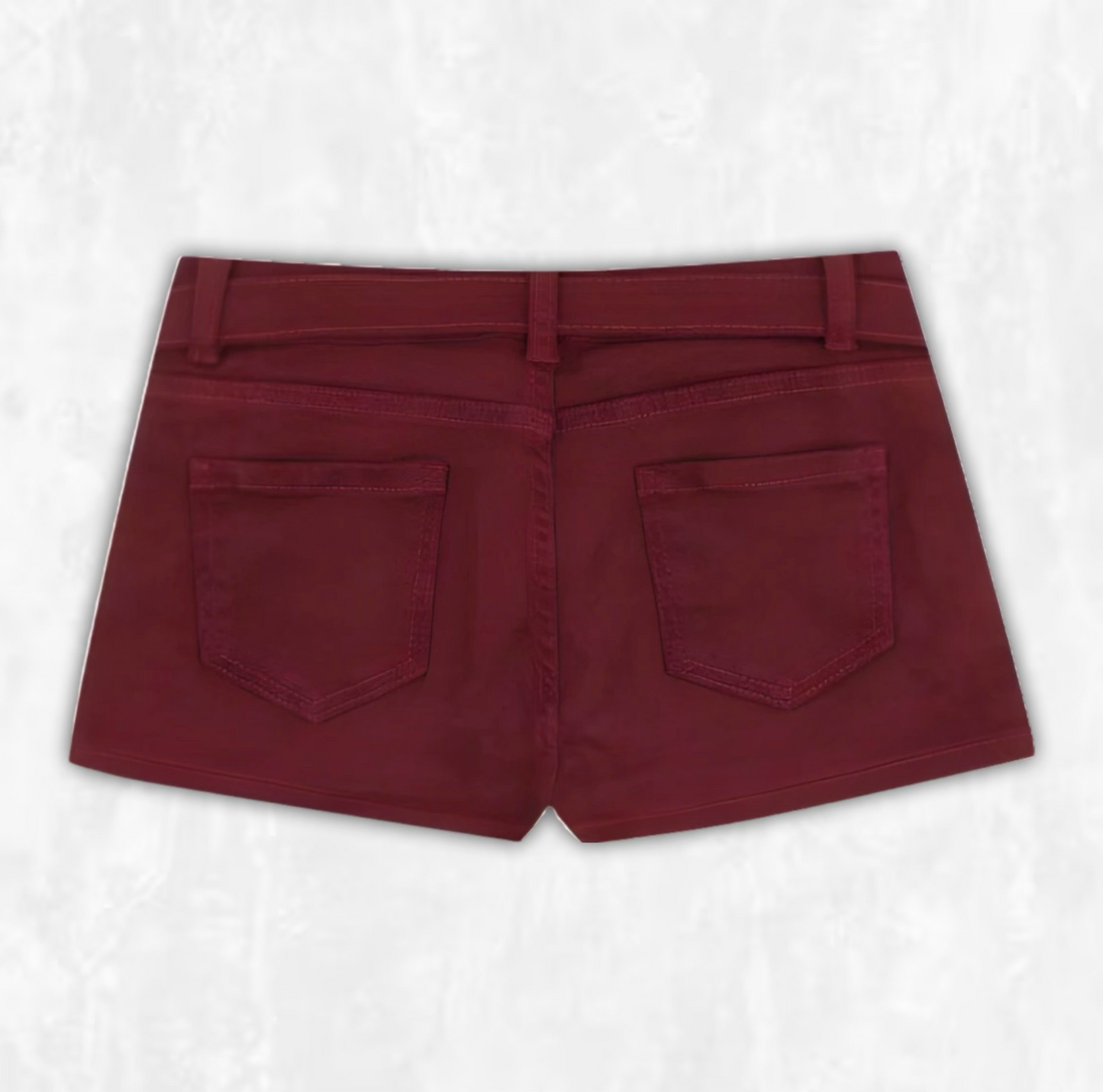 Low Waist Cherry Buckle Shorts