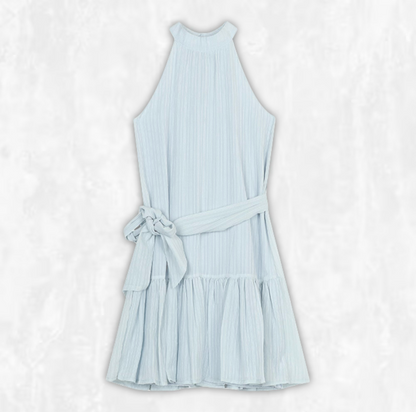 Luna Halterneck Chiffon Dress