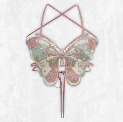 Mariposa Embroidered Butterfly Top
