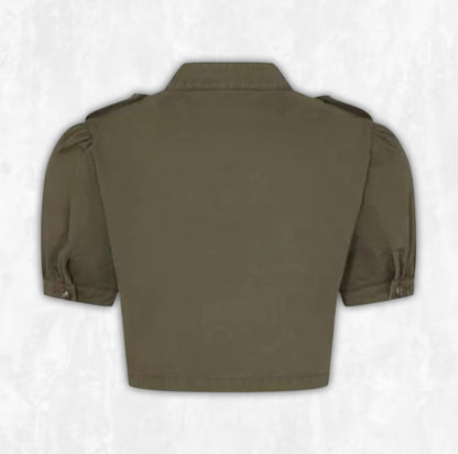 Militaire Cropped Jacket