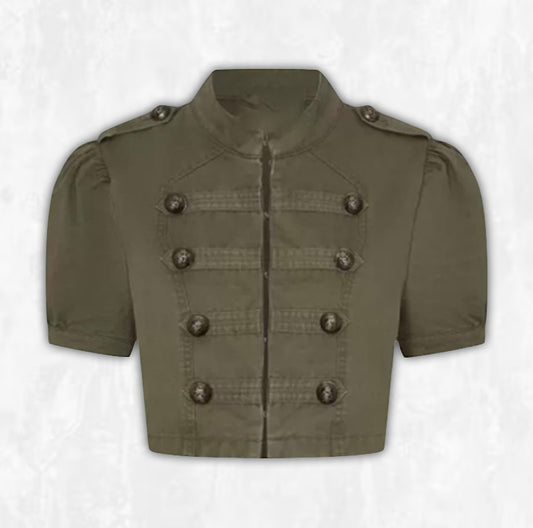 Militaire Cropped Jacket