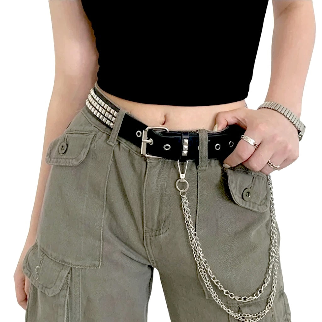 Outlaw Studded Vegan Leather Belt
