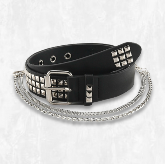 Outlaw Studded Vegan Leather Belt