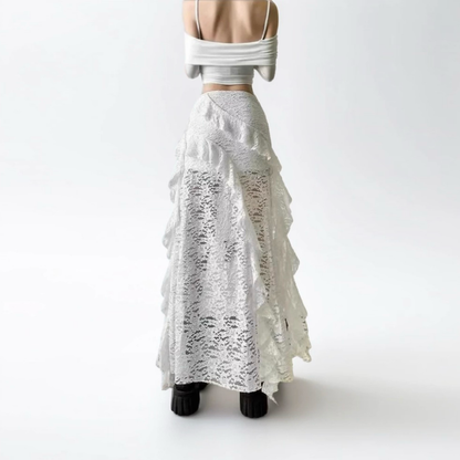 Seraphina Asymmetrical Lace Skirt