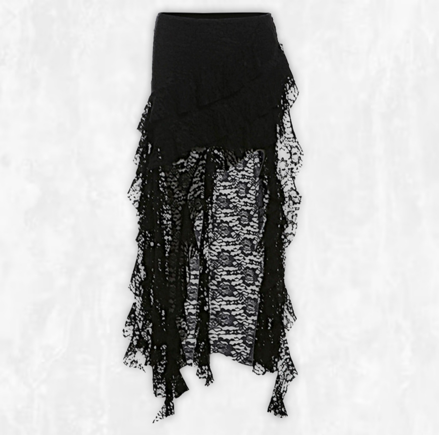 Seraphina Asymmetrical Lace Skirt