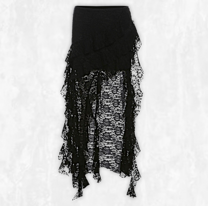 Seraphina Asymmetrical Lace Skirt