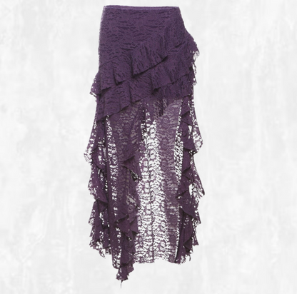 Seraphina Asymmetrical Lace Skirt